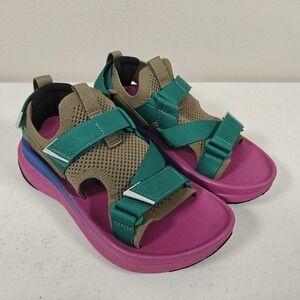Teva Aventrail Trail Running Sandals Women's 6 Burnt Olive Vivid Violet EUR 37